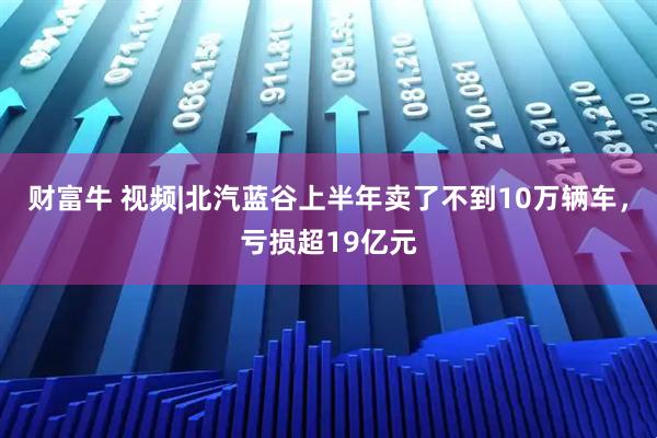 财富牛 视频|北汽蓝谷上半年卖了不到10万辆车，亏损超19亿元